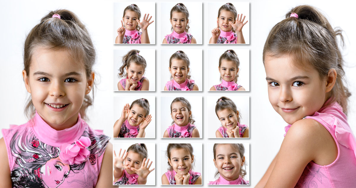 Фотосъёмка Один день в детском саду начинается с портретной фотосессии каждого ребенка в группе.